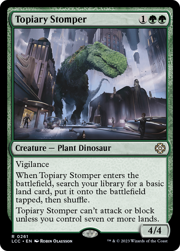 Topiary Stomper [The Lost Caverns of Ixalan Commander] | Dumpster Cat Games