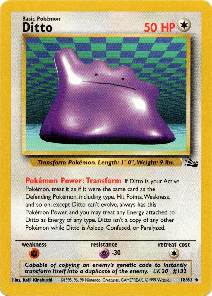 Ditto (18/62) [Fossil Unlimited] | Dumpster Cat Games