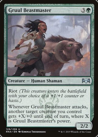 Gruul Beastmaster [Ravnica Allegiance] | Dumpster Cat Games