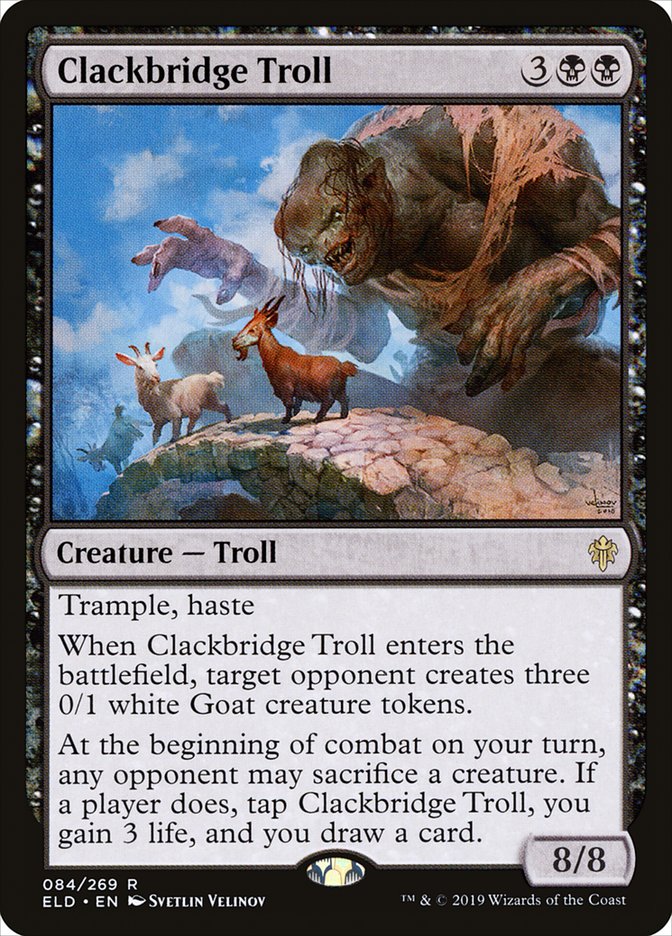 Clackbridge Troll [Throne of Eldraine] | Dumpster Cat Games