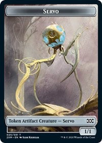 Servo // Soldier Double-sided Token [Double Masters Tokens] | Dumpster Cat Games