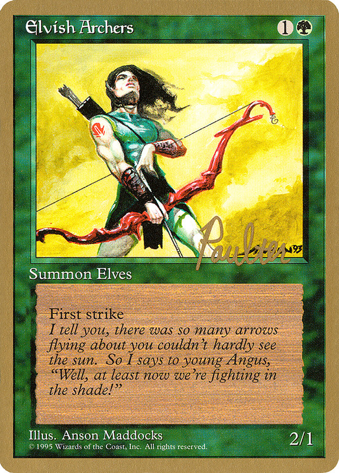 Elvish Archers (Preston Poulter) [Pro Tour Collector Set] | Dumpster Cat Games