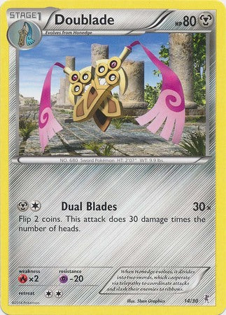 Doublade (14/30) [XY: Trainer Kit 1 - Bisharp] | Dumpster Cat Games