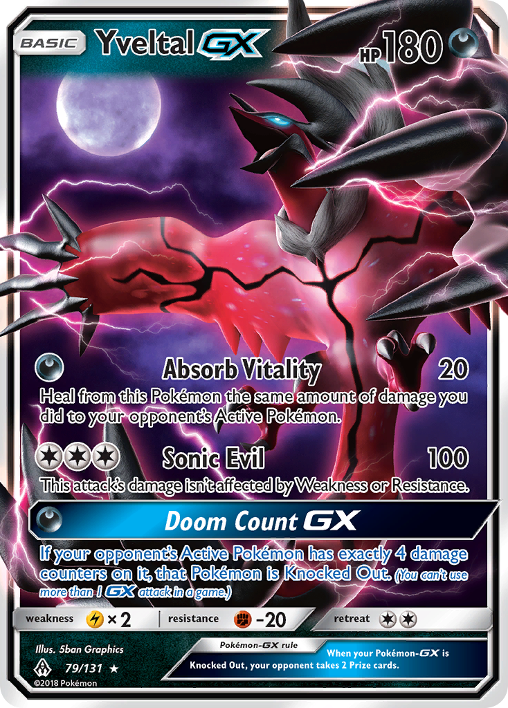 Yveltal GX (79/131) [Sun & Moon: Forbidden Light] | Dumpster Cat Games