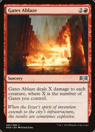 Gates Ablaze [Ravnica Allegiance] | Dumpster Cat Games