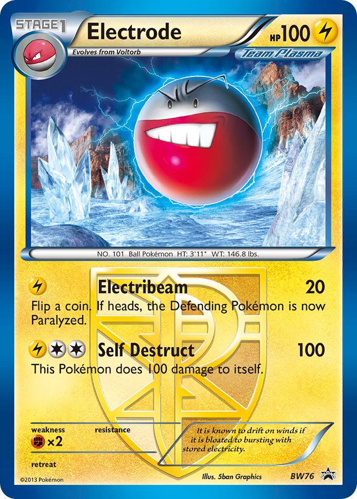 Electrode (BW76) [Black & White: Black Star Promos] | Dumpster Cat Games