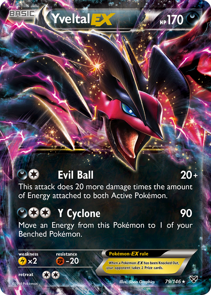 Yveltal EX (79/146) [XY: Base Set] | Dumpster Cat Games