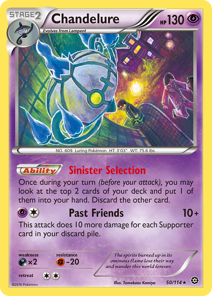 Chandelure (50/114) [XY: Steam Siege] | Dumpster Cat Games