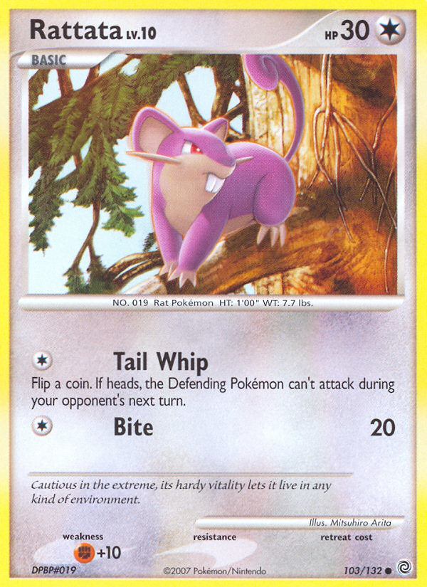 Rattata (103/132) [Diamond & Pearl: Secret Wonders] | Dumpster Cat Games