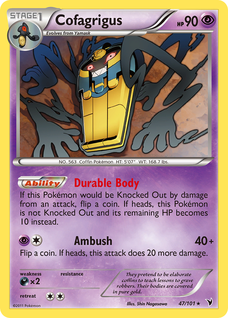 Cofagrigus (47/101) [Black & White: Noble Victories] | Dumpster Cat Games