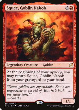 Squee, Goblin Nabob [Commander 2019] | Dumpster Cat Games