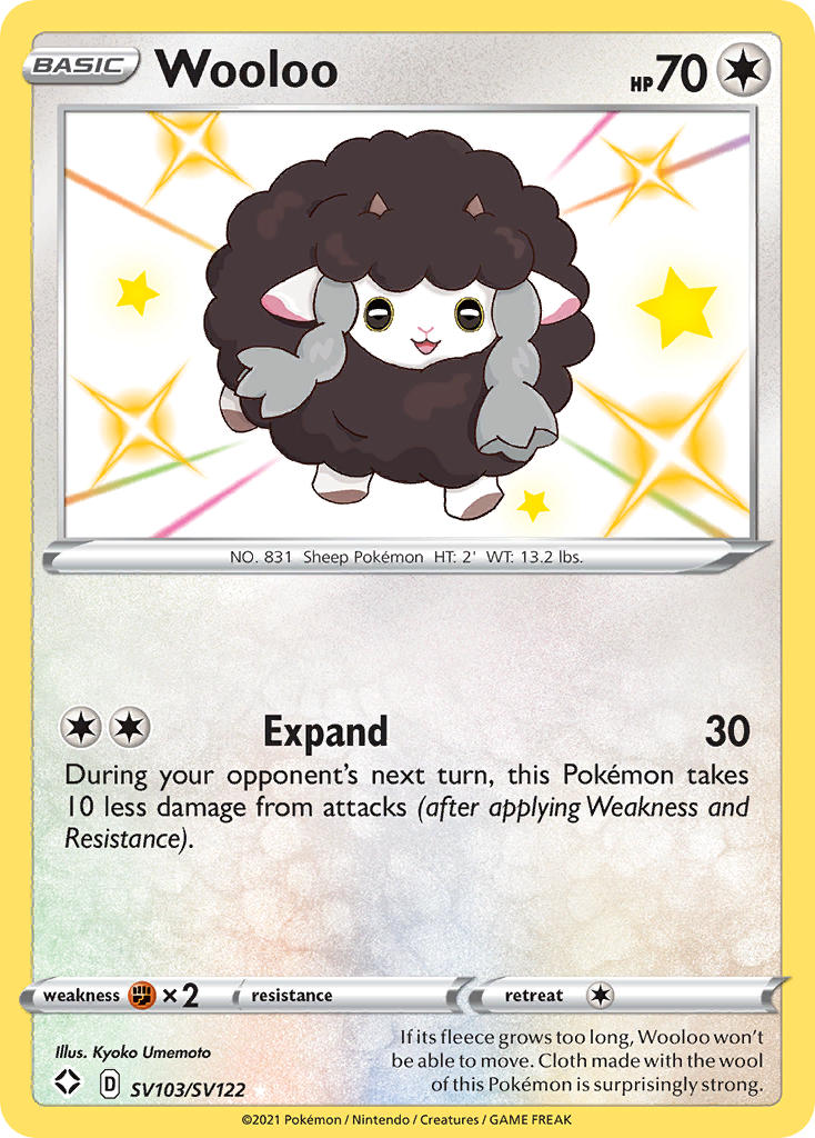 Wooloo (SV103/SV122) [Sword & Shield: Shining Fates] | Dumpster Cat Games