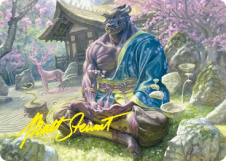 Kosei, Penitent Warlord Art Card (Gold-Stamped Signature) [Kamigawa: Neon Dynasty Art Series] | Dumpster Cat Games