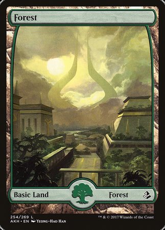 Forest (254) - Full Art [Amonkhet] | Dumpster Cat Games