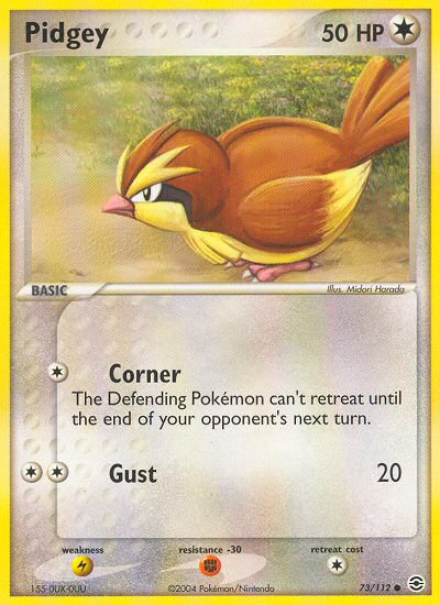 Pidgey (73/112) [EX: FireRed & LeafGreen] | Dumpster Cat Games