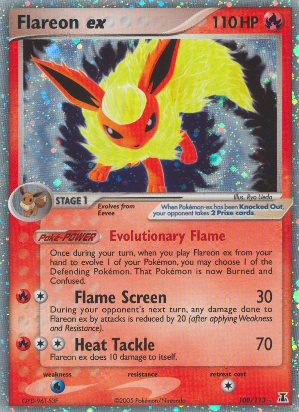 Flareon ex (108/113) [EX: Delta Species] | Dumpster Cat Games