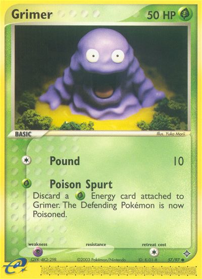 Grimer (57/97) [EX: Dragon] | Dumpster Cat Games