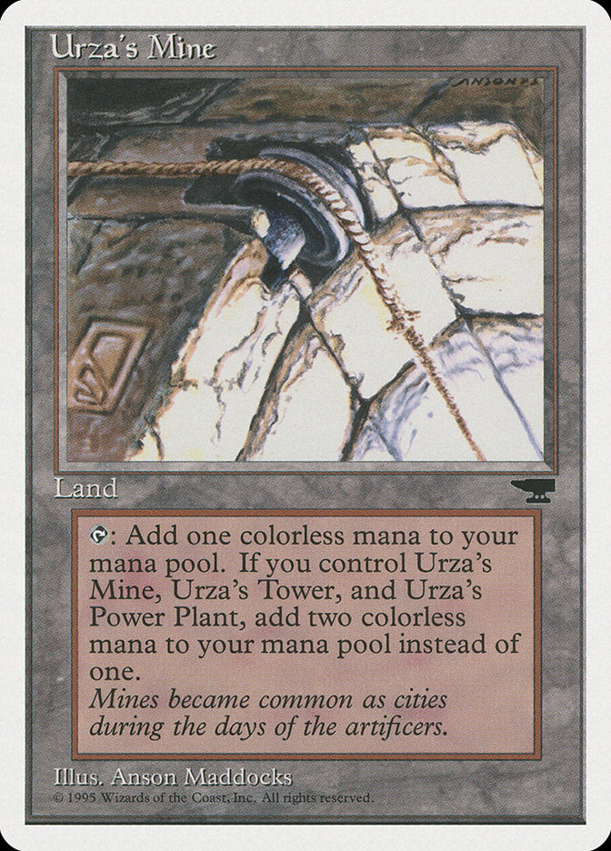 Urza's Mine (Pulley Embedded in Stone) [Chronicles] | Dumpster Cat Games