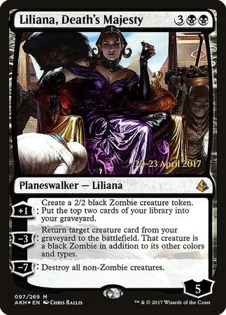 Liliana, Death's Majesty [Amonkhet Promos] | Dumpster Cat Games