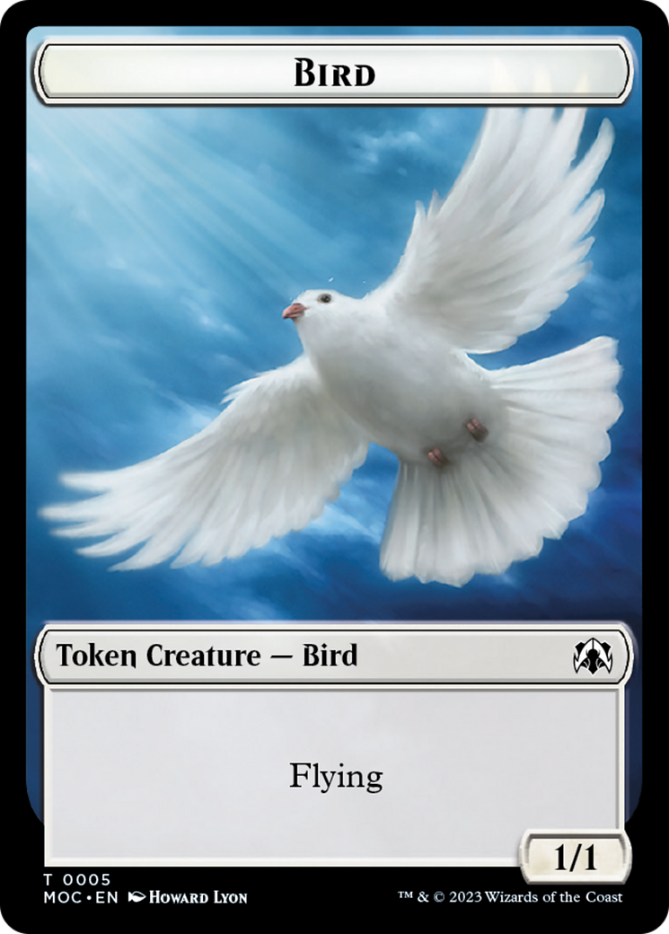 Bird // Kobolds of Kher Keep Double-Sided Token [March of the Machine Commander Tokens] | Dumpster Cat Games