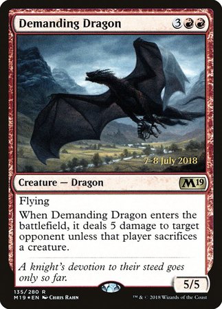 Demanding Dragon [Core Set 2019 Promos] | Dumpster Cat Games