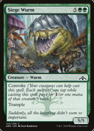 Siege Wurm [Guilds of Ravnica] | Dumpster Cat Games