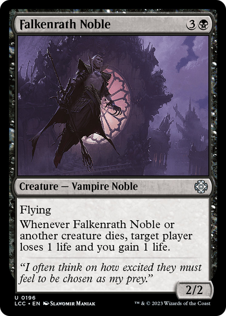 Falkenrath Noble [The Lost Caverns of Ixalan Commander] | Dumpster Cat Games