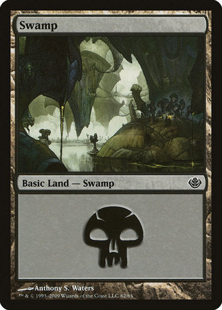 Swamp (62) [Duel Decks: Garruk vs. Liliana] | Dumpster Cat Games