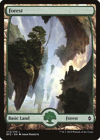 Forest (272) - Full Art [Battle for Zendikar] | Dumpster Cat Games