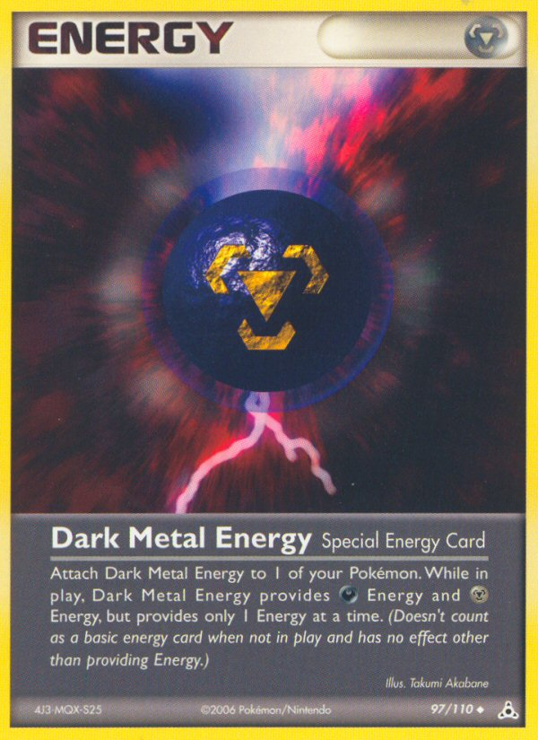 Dark Metal Energy (97/110) [EX: Holon Phantoms] | Dumpster Cat Games