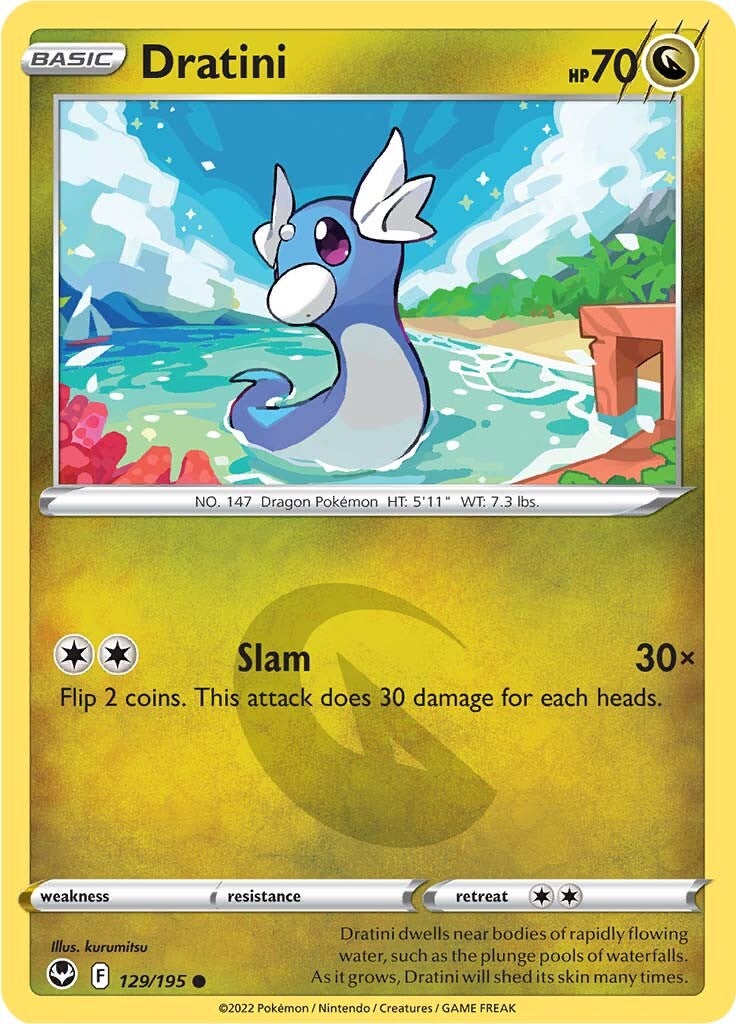 Dratini (129/195) [Sword & Shield: Silver Tempest] | Dumpster Cat Games