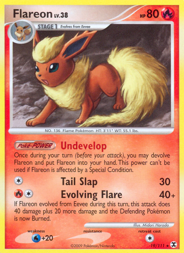 Flareon (19/111) [Platinum: Rising Rivals] | Dumpster Cat Games