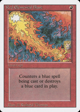 Red Elemental Blast [Revised Edition] | Dumpster Cat Games