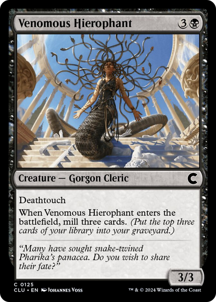 Venomous Hierophant [Ravnica: Clue Edition] | Dumpster Cat Games