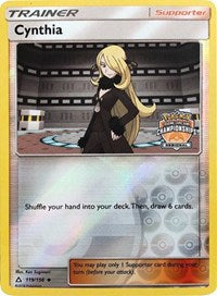 Cynthia (119/156) (Regional Championship Promo) [Sun & Moon: Ultra Prism] | Dumpster Cat Games