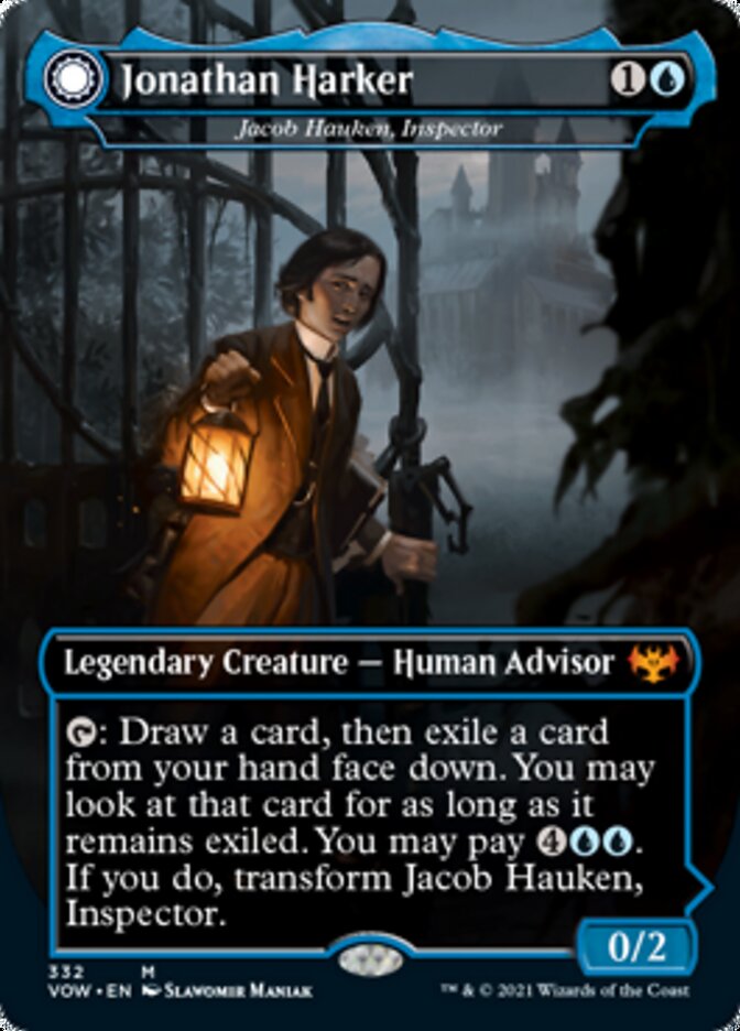 Jacob Hauken, Inspector // Hauken's Insight - Jonathan Harker // Harker's Obsessive Inquiry [Innistrad: Crimson Vow] | Dumpster Cat Games