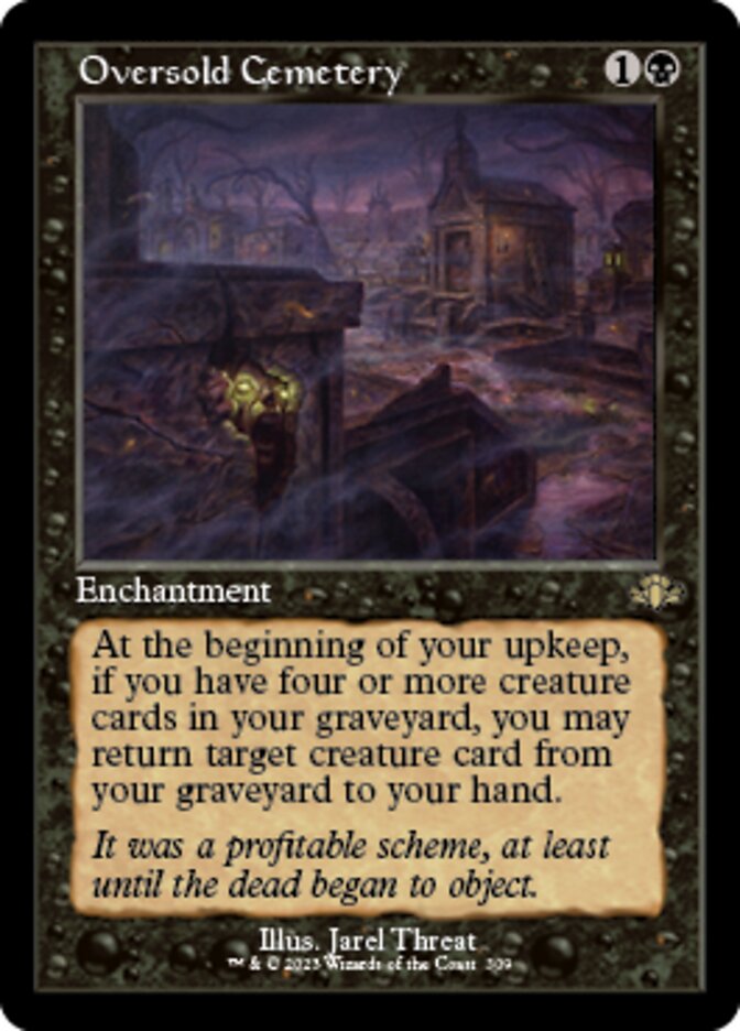 Oversold Cemetery (Retro) [Dominaria Remastered] | Dumpster Cat Games