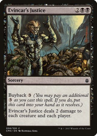 Evincar's Justice [Commander Anthology] | Dumpster Cat Games