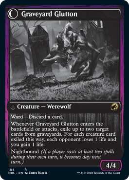 Graveyard Trespasser // Graveyard Glutton [Innistrad: Double Feature] | Dumpster Cat Games