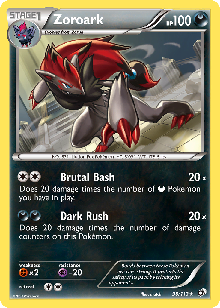 Zoroark (90/113) [Black & White: Legendary Treasures] | Dumpster Cat Games