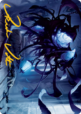 Spectral Adversary Art Card (Gold-Stamped Signature) [Innistrad: Midnight Hunt Art Series] | Dumpster Cat Games