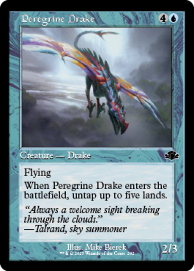 Peregrine Drake (Retro) [Dominaria Remastered] | Dumpster Cat Games