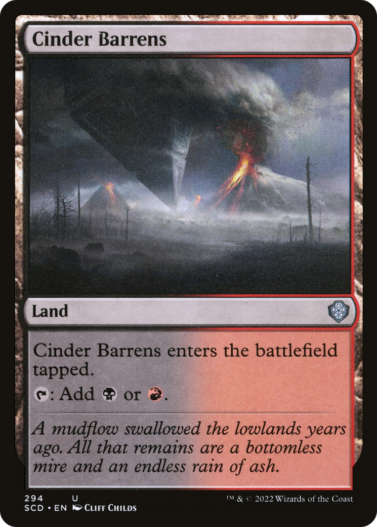 Cinder Barrens [Starter Commander Decks] | Dumpster Cat Games