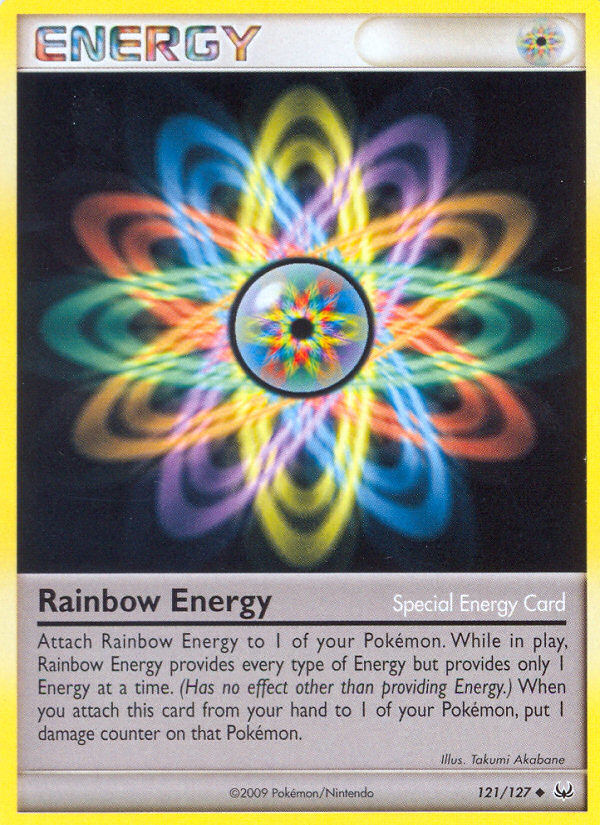 Rainbow Energy (121/127) [Platinum: Base Set] | Dumpster Cat Games