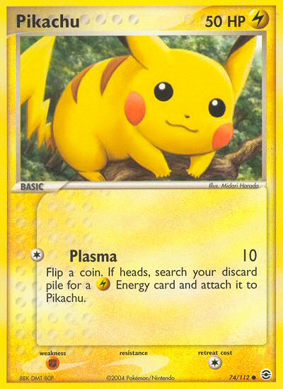 Pikachu (74/112) [EX: FireRed & LeafGreen] | Dumpster Cat Games