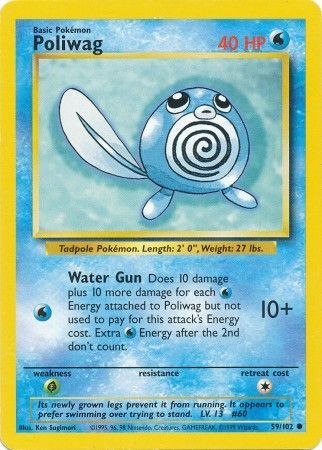 Poliwag (59/102) [Base Set Unlimited] | Dumpster Cat Games