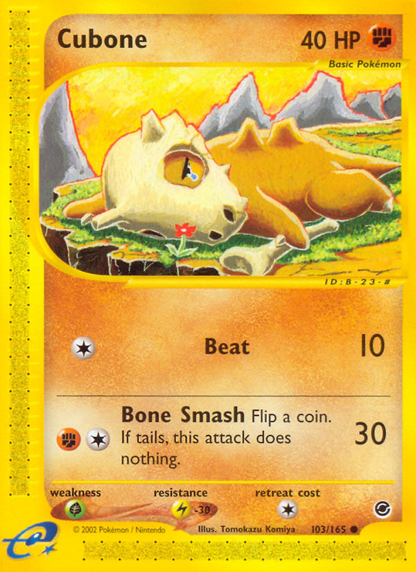 Cubone (103/165) [Expedition: Base Set] | Dumpster Cat Games