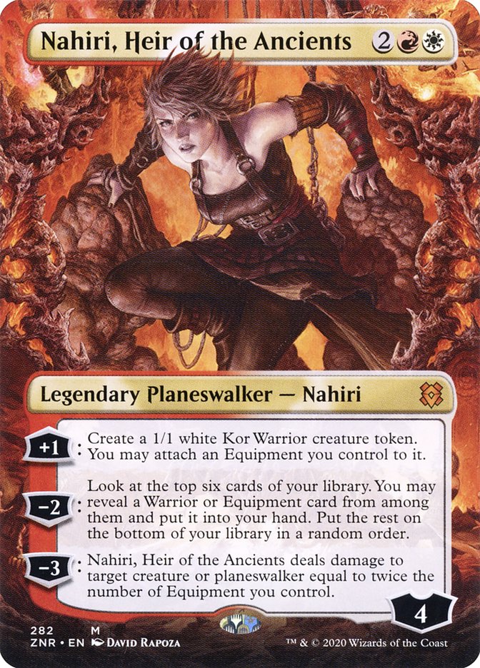 Nahiri, Heir of the Ancients (Borderless) [Zendikar Rising] | Dumpster Cat Games