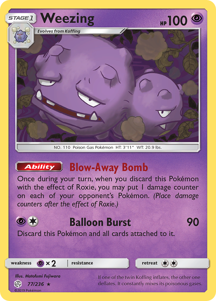 Weezing (77/236) [Sun & Moon: Cosmic Eclipse] | Dumpster Cat Games