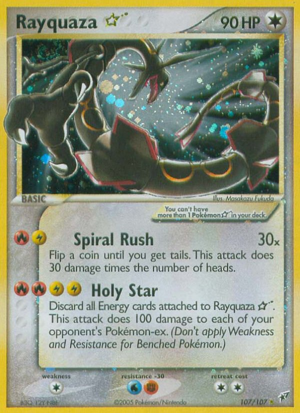 Rayquaza Star (107/107) [EX: Deoxys] | Dumpster Cat Games